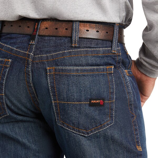 Ariat FR M3 Loose Basic Stackable Straight Leg Jean in Shale